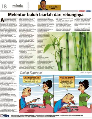 Melentur buluh biarlah dari rebungnya