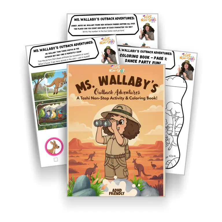 Ms. Wallaby Printable Activities