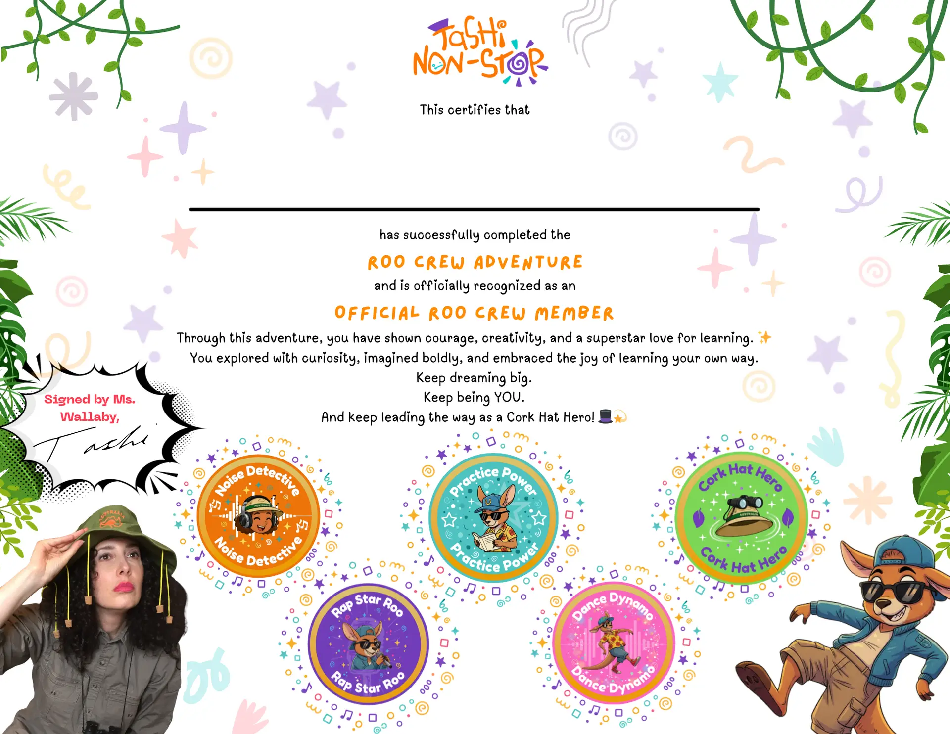 The Kangaroo Rap-Off certificate preview