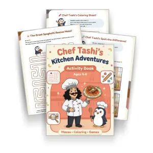 Chef Tashi’s Kitchen Adventures Activity Book