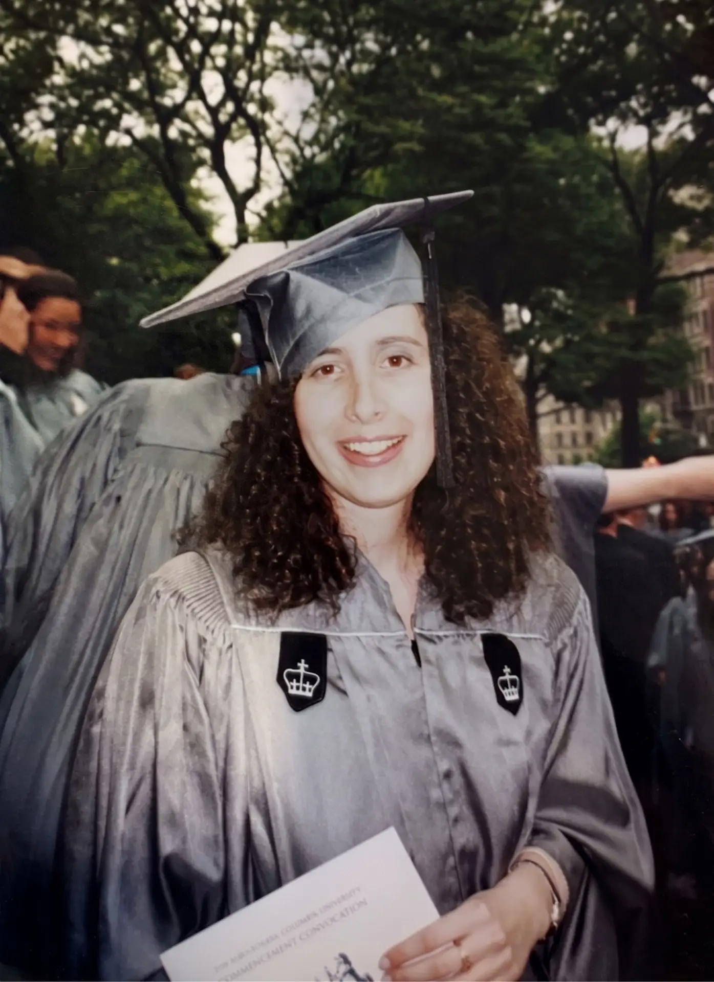 Tashi celebrating her Columbia University graduation