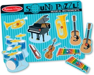 Melissa & Doug 8 Piece Musical Instruments Sound Puzzle