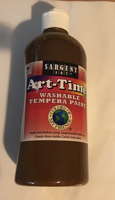 SARGENT ART ART-TIME WASHABLE TEMPERA PAINT TERRACOTTA 16OZ