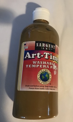 SARGENT ART ART-TIME WASHABLE TEMPERA PAINT OLIVE 16OZ