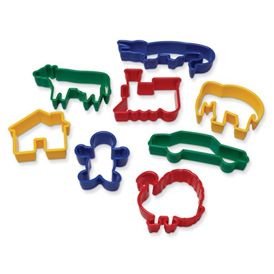 Dough & Clay Cutter Set, 8 Animal Shapes, 2.5", 8 Pieces