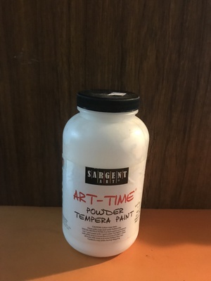 SARGENT ART ART-TIME POWDER TEMPERA PAINT WHITE