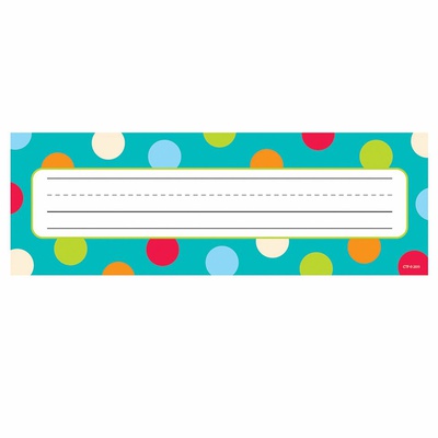 DOTS ON TURQUOISE NAME PLATES