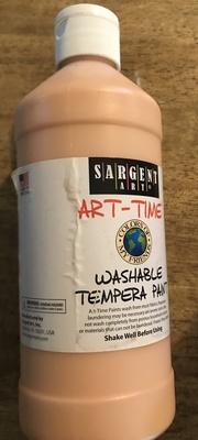 SARGENT ART ART-TIME WASHABLE PEMPERA PAINT PEACH 16OZ