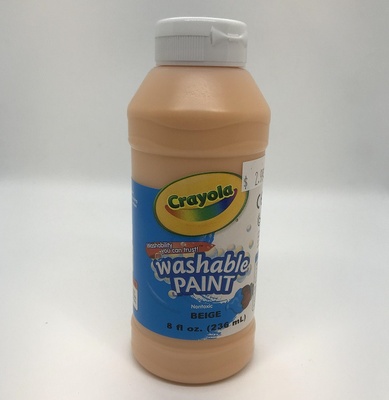 CRAYOLA WASHABLE PAINT BEIGE 8OZ