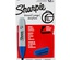 Sharpie 38203 - Permanent markers,bROAD, chisel tip, pack of 12, blue