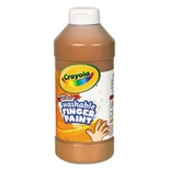 CRAYOLA WASHABLE FINGER PAINT BROWN