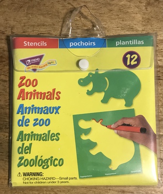 ZOO ANIMALS STENCILS