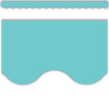 Light Turquoise Scalloped Border Trim