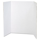 PACON TRI-FOLD PRESENTATION BOARD WHITE