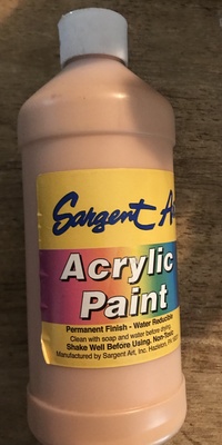 SARGENT ART ACRYLIC PAINT PEACH 16OZ