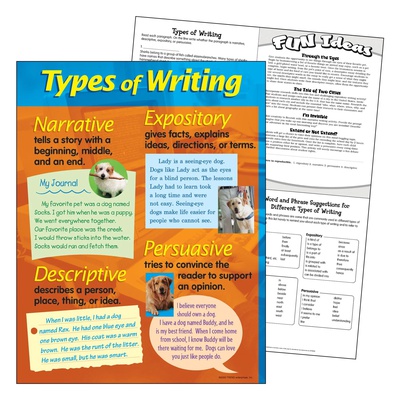 TYPES OF WRITING CHART