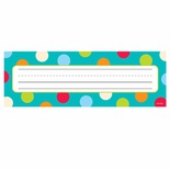 DOTS ON TURQUOISE NAME PLATES