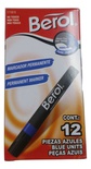 Berol Perm Markers-Chisel Blue