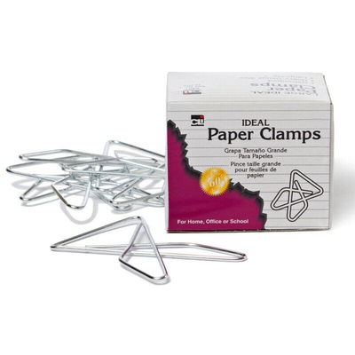 Charles Leonard Inc., Clamps, Ideal, Small, Metal, 50/Box (402)