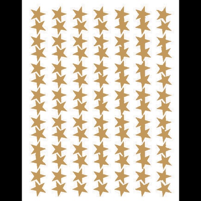 Gold Stars Foil Stickers