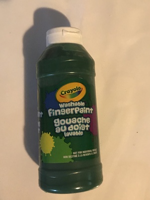 CRAYOLA WASHABLE FINGER PAINT GREEN