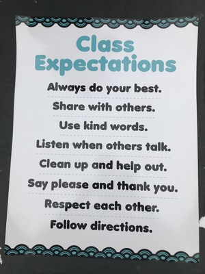 CLASS EXPECTATIONS