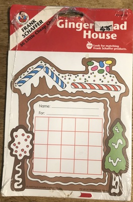 GINGERBREAD HOUSE INCENTIVE CHARTS