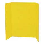 48" x 36". YELLOW  Tri-fold  presentation boards