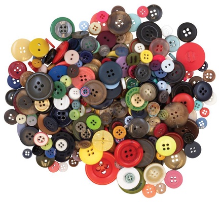 CREATIVITY STREET® CRAFT BUTTONS ASSORTMENT ASSORTED SIZES ASSORTED COLORS 1 LB.