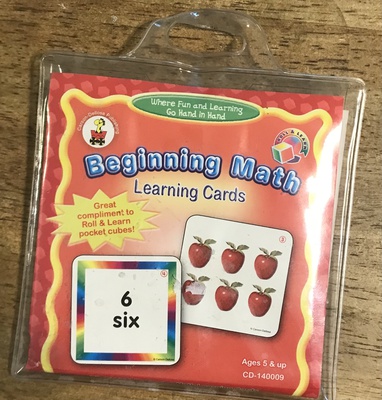 BEGINNING MATH LEARNING CARDS