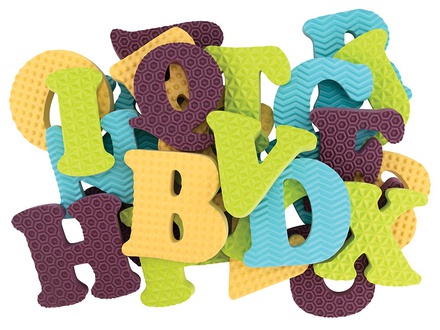 WONDERFOAM® BIG LETTERS ASSORTED SIZES ASSORTED COLORS 26 PIECES