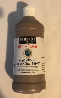 SARGENT ART ART-TIME WASHABLE TEMPERA PAINT MAHOGANY 16OZ