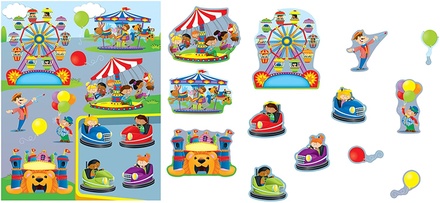 CARNIVAL SHAPE STICKERS 78 CT