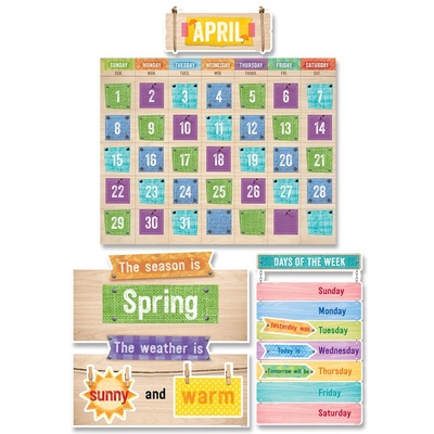 CALENDAR SET BULLETIN BOARD SET