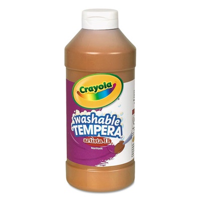 CRAYOLA WASHABLE TEMPERA ARTISTA II PAINT BROWN