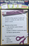 FOUR TYPES OF WRITING POSTER SETS