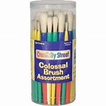 CREATIVITY STREET PLASTIC HANDLE COLOSSAL BRUSH ASSORTMENT