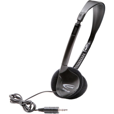 Califone 8200-HP Headphone - Stereo - Mini-Phone (3.5mm) - Wired - 32 Ohm - 20 Hz 20 KHz - Nickel Plated Connector - On-Ear - Binaural - Ear-Cup - 3 Ft Cable