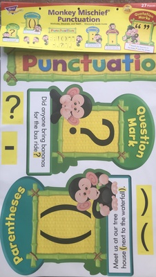 MONKEY MISCHIEF PUNCTUATION BULLETIN BOARD SET
