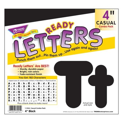 LETTERS 4" CASUAL STYLE COMBO PACK