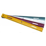 Charles Leonard - Plastic ruler with raised calibration lines, 12 inches, assorted colors