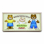 MELISSA & DOUG BEAR FAMILY DRESS-UP PUZZLE000772037709