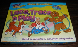 Lace Trace n Play Gingerbread Man Preschool Lacing Toy