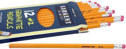 Sargent Art 12 Count Graphite pencils, yellow