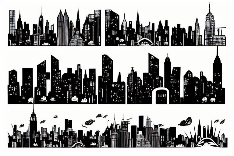 new york city skyline tattoo idea
