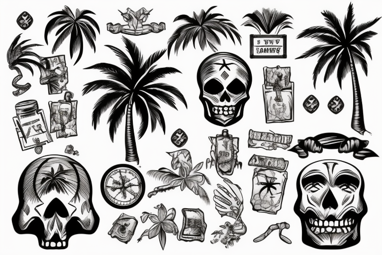 50 World Map Tattoo Designs For Men  Adventure The Globe