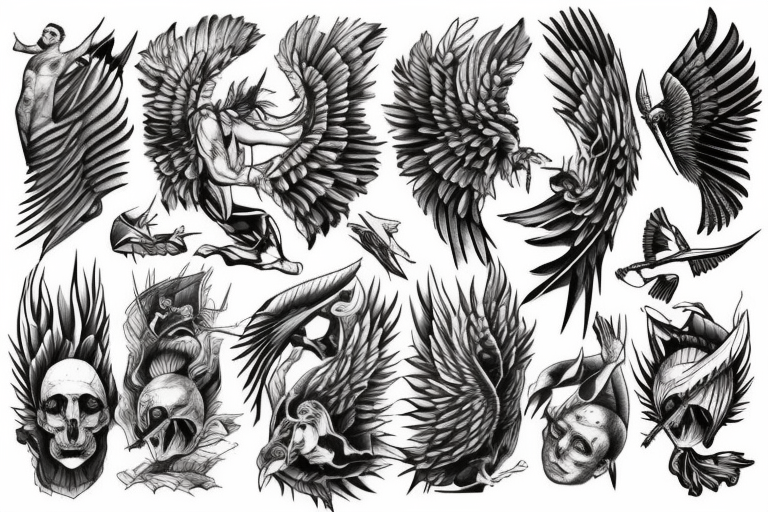 73 Timeless Icarus Tattoo Designs To Get In 2023