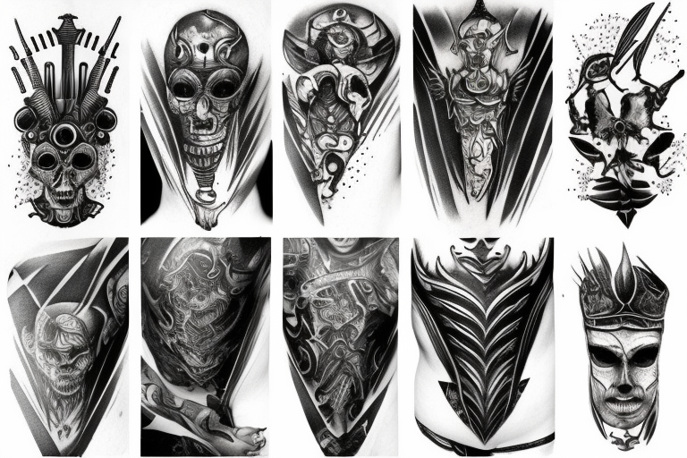 Body armor tattoo idea