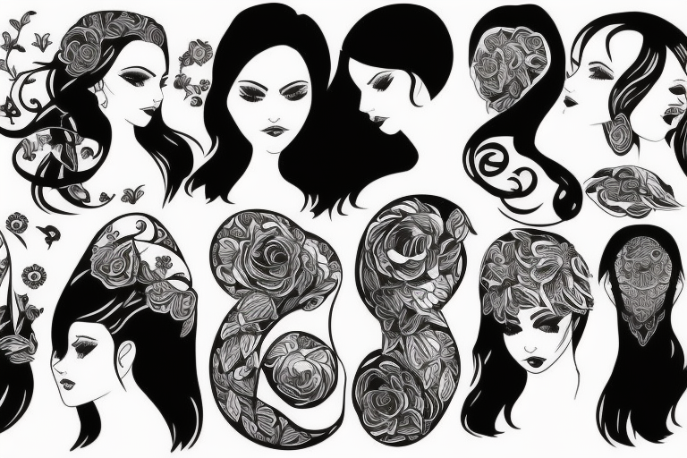 Woman Female Girl Asthedic tattoo idea