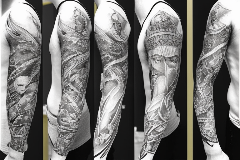 Tattoo uploaded by Peter van der Helm  Beginning of a sleeve Atlas tattoo  in Black and Grey with whites Just like I like to do them  Tattoodo